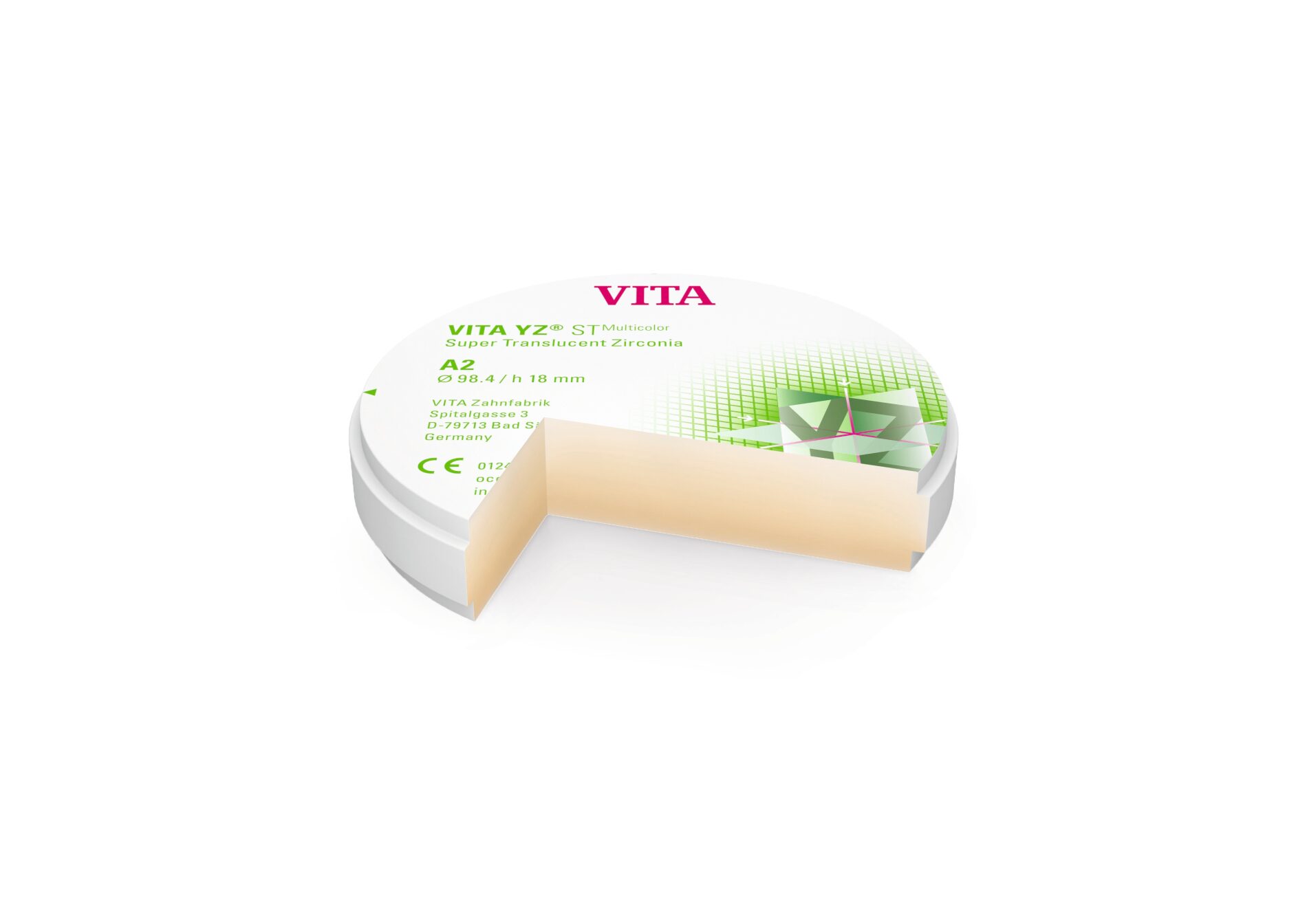 VITA YZ ST MULTICOLOR (A3,98.4 X H 18 MM 1PC